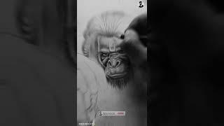 Veer Hanuman  | Short Video | Kishan Gupta Arts | #realistic #drawing #hanumanji #shorts
