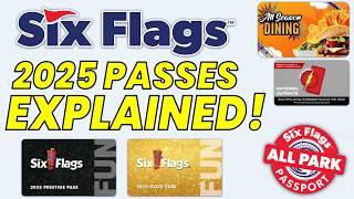 Six Flags 2025 Season Passes EXPLAINED!