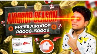  Earn Freee Gauranteed 5000$ From Airdrops | Biggest Crypto Airdrop of 2024 | Best Airdrop 2024