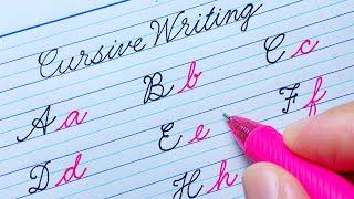 Cursive writing a to z for beginners | Cursive abcd | Cursive handwriting abc | Cursive writing abcd