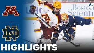 Minnesota vs Notre Dame | NCAA College Hockey | Highlights - January 17, 2025