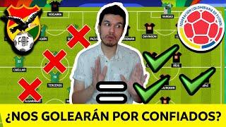 BOLIVIA vs COLOMBIAMANO a MANO de NÓMINAS y PARTIDOS HISTÓRICOSFECHA 9 ELIMINATORIAS UNITED 2026