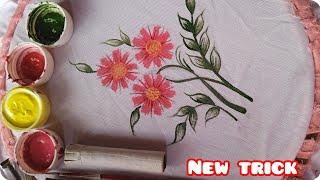 I tried new easy trick painting |fabric painting for beginners |painting||