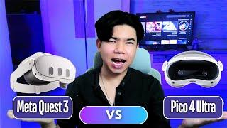 รีวิวเปรียบเทียบ Meta Quest 3 และ Pico 4 Ultra - สเปค ฟีเจอร์ และประสบการณ์ใช้งาน แว่น VR