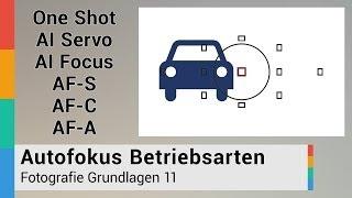 Unterschied One Shot AI Servo AI Focus / AF-S AF-C AF-A - Erklärung Autofokus Betrieb - HD