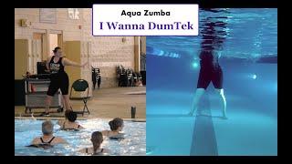 Aqua Zumba "I Wanna DumTek" --- Split Screen ---