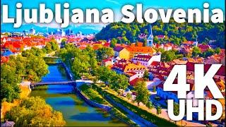 Ljubljana Slovenia in 4K Ultra HD HDR Drone