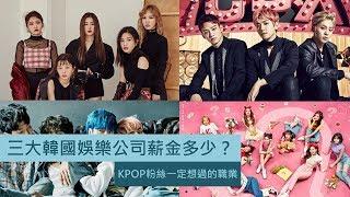 【KPOP粉絲一定想過的職業】三大韓國娛樂公司薪金到底多少？