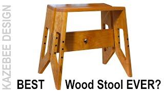 Mid Century Modern Wood Stool Build - Woodworking and Design