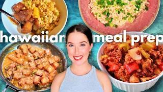 Hawaiian Vegan Meal Prep! 4 Vegan Recipes, Week of Vegan Food! FREE PDF