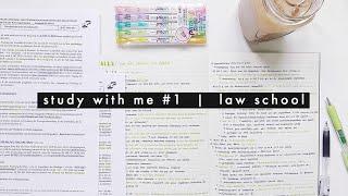 study with me #1 | law school