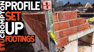 Bricklaying Profile Set up Footings