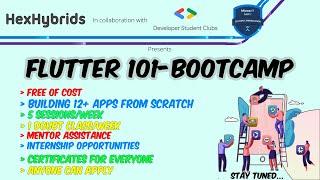 Flutter 101 Bootcamp | HexHybrids | Register Now