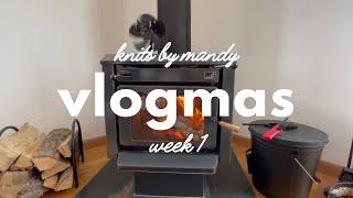 amy sweater progress, stella quilt blanket and SO MUCH JAM - vlogmas week 1