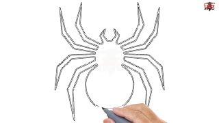 How to Draw a Spider Easy Step By Step Drawing Tutorials for Beginners – UCIDraw