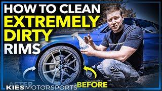 How to Clean EXTREMELY Dirty Rims with BAKED ON Brake Dust (Does Sonax Work?)