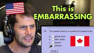 American Tests His Canadian Knowledge - What do you know about Canada?