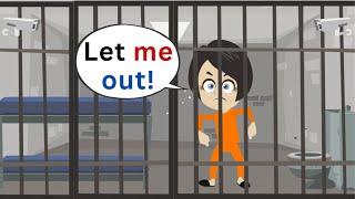 Learn English with Movies - Lisa is in JAIL!