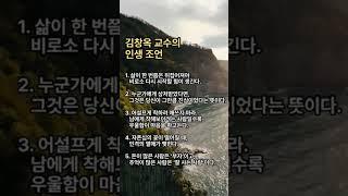 김창옥 교수의 인생조언#김창옥교수명언#인생조언 #명언#내면의온기