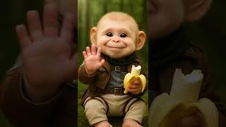 Baby Monkey in Attack on Titan Scout Regiment Cosplay ️
