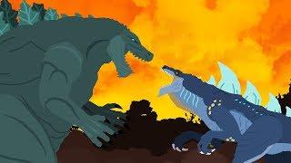 Godzilla Earth vs Zilla Jr | DinoMania - Godzilla Cartoons