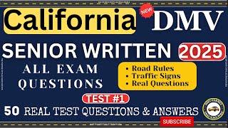 California DMV Written Test 2025 | DMV Senior Written Test 2025 | DMV Renewal For Seniors