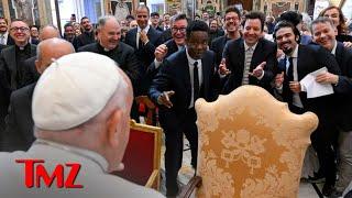 Pope Francis Meets With Hollywood's Biggest Comedians at Vatican | TMZ TV