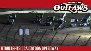 World of Outlaws Craftsman Sprint Cars Calistoga Speedway September 15, 2018 | HIGHLIGHTS