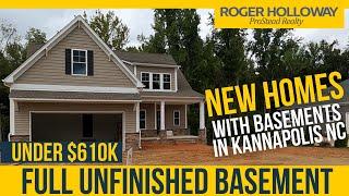 New Homes With Basements in Kannapolis NC (Near Charlotte)