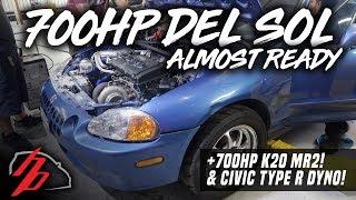 700HP Del Sol Getting Ready and K20 MR2 Makes Over 750!