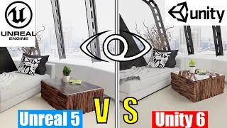 Unreal Engine 5 vs Unity 6 New Performance Comparison (Interior Lighting)