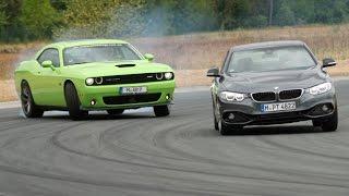 BMW 428i vs. Dodge Challenger SRT - Review/ Test/ Fahrbericht/ Sound