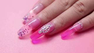 Pink Poly Gel Nails - MAKARTT