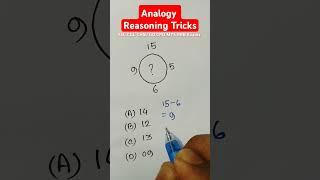 Analogy || Number Analogy Reasoning Tricks For SSC CGL CHSL GD CPO MTS RRB Exams || #new #shorts