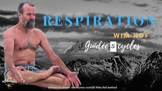 Respiration Wim Hof guidée rythme moyen débutants intermédiaires français