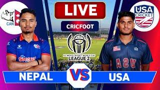 Nepal vs Usa Live | Nepal vs Usa CWC League 2 Live Scores & Commentary | Nepal vs Usa Live