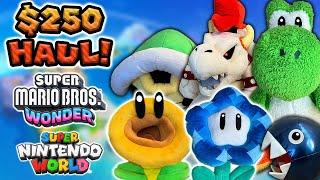 $250 HUGE Mario Plush Haul Unboxing — Mario Wonder, Super Nintendo World & MORE!