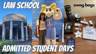 LAW SCHOOL ADMITTED STUDENT DAYS vlog: UNC, GW, Maryland, Washington & Lee, George Mason