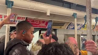 MTA Holiday Nostalgia Train with some famous voices of the subway and WCBS880 Radio.