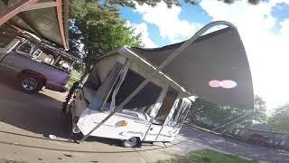 Easy and cheap Lowes diy camper awning