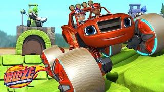 Blazes Climbs Past Stinky Skunks! | Blaze and the Monster Machines