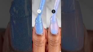 🩵 1 or 2? #nails #bluenails #holotaco #shorts #satisfyingvideo