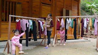 How to make a wooden clothes drying rack - Harvest sweet potatoes to sell