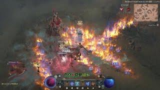 Diablo 4 Sorcerer PvPHatred Chosen Firewall Sorcerer stacking fast fire damage with Tal Rasha ring