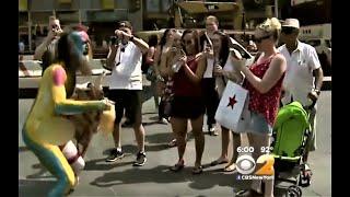 Naked Man In Times Square on CBS w/ Matthew Silver (love yourself guy)