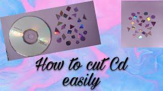 How to cut a cd into mirrors|easy way to cut cd|diy mirrors|homemade mirrors