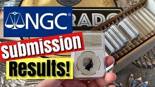 My first NGC Submission Results (silver coins, low mintage)