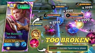 Deadly & Tank Killer Real Monster Midlane Cecilion Insane Damage - Build Top 1 Global Cecilion ~MLBB