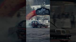 Joona Waronen in the Black Smoke Baby Benz at Chicago Drift 2025 #drift #diesel #mercedes