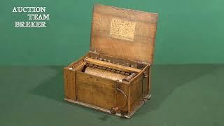 Lot 338: Miniature Serinette Barrel Organ by Johan Arnold, c. 1780